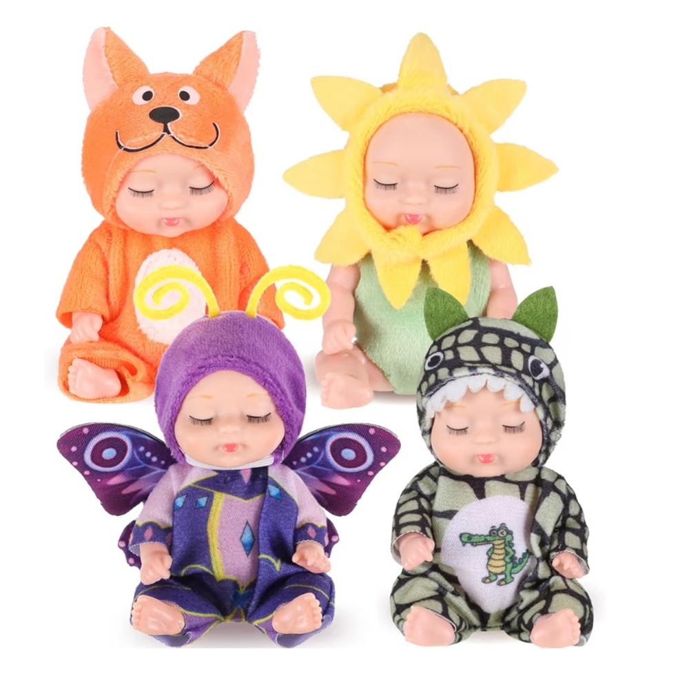 🆕 Adorable Baby Doll Set with Animal Costumes